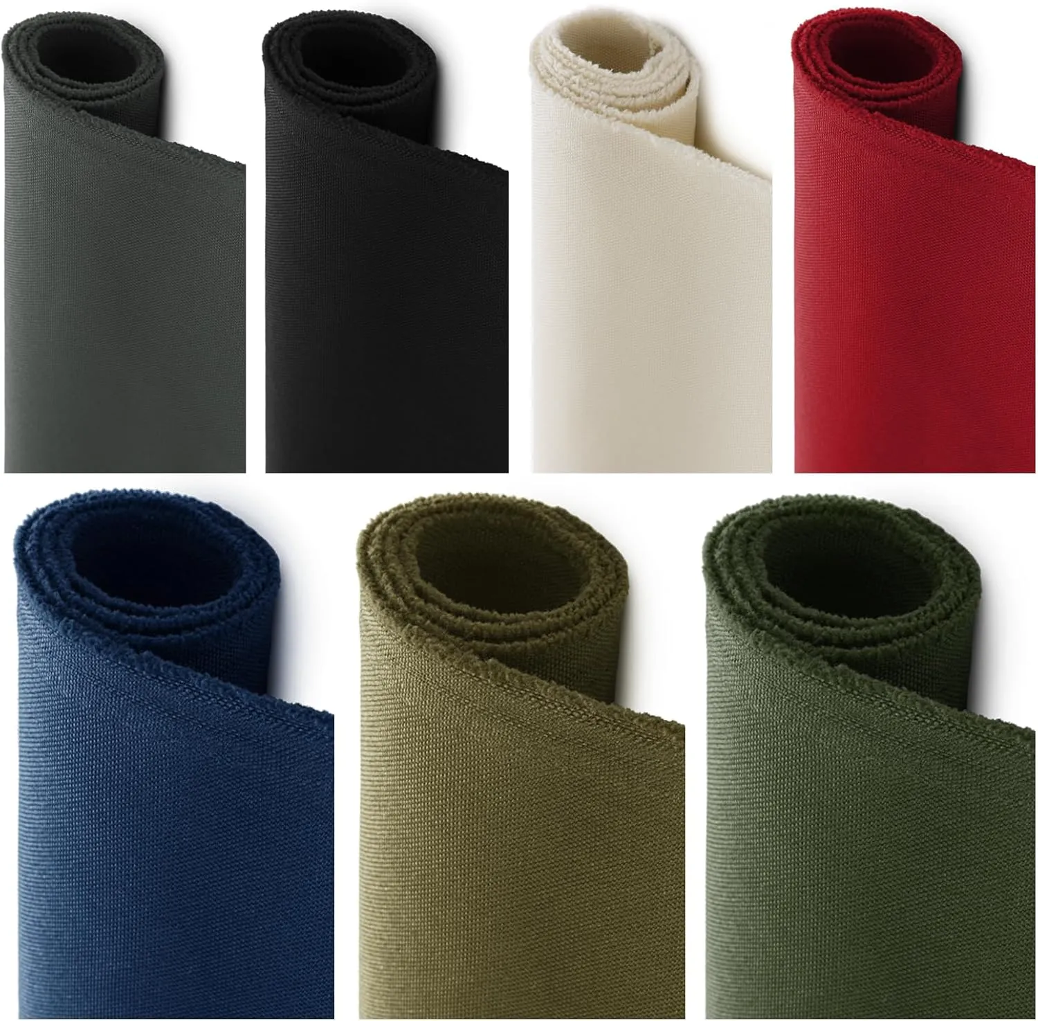 1200D Thicken Waterproof Canvas Fabric by The Yard 58" W Water-Resistant Cordura Polyester Fabric Heavy Duty Upholstery Material for Outdoor Indoor Marine Awning Tent Boat DIY, 2 Yards Army Green