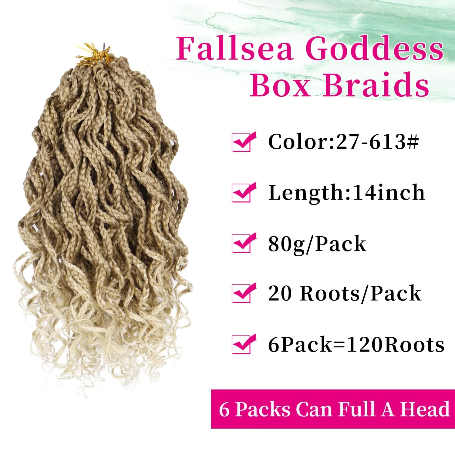14 Inch Blonde 27/613 Short Curly Crochet Hair for Black Women - Blonde Mix Locs Box Braids Hair Extensions
