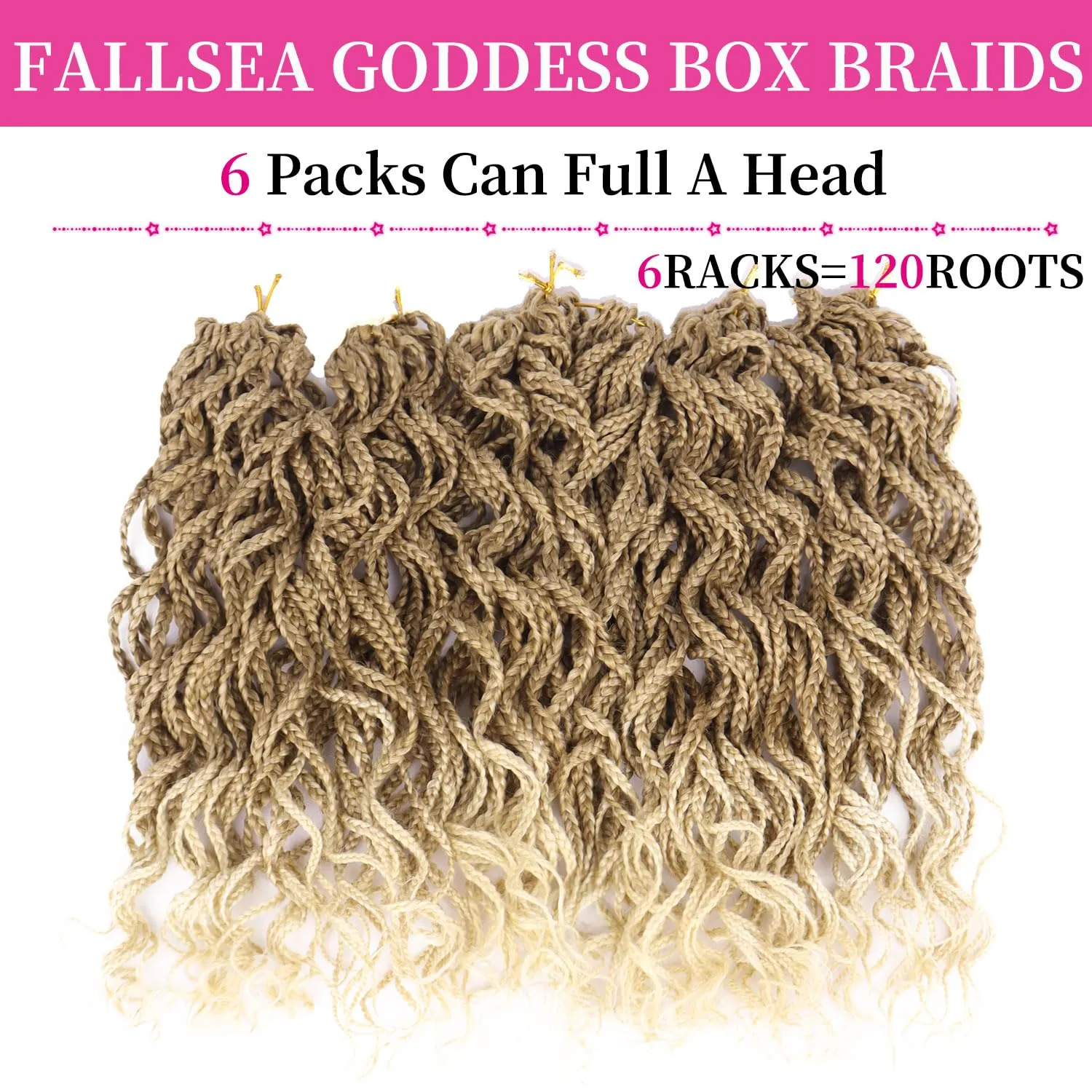 14 Inch Blonde 27/613 Short Curly Crochet Hair for Black Women - Blonde Mix Locs Box Braids Hair Extensions