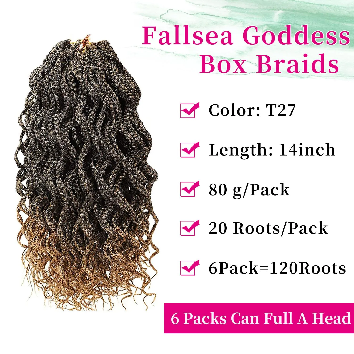 14 Inch Short Curly Crochet Hair for Black Women - Blonde Mix Black Locs - Box Braids - Curly Crochet Box Braids Hair Extensions