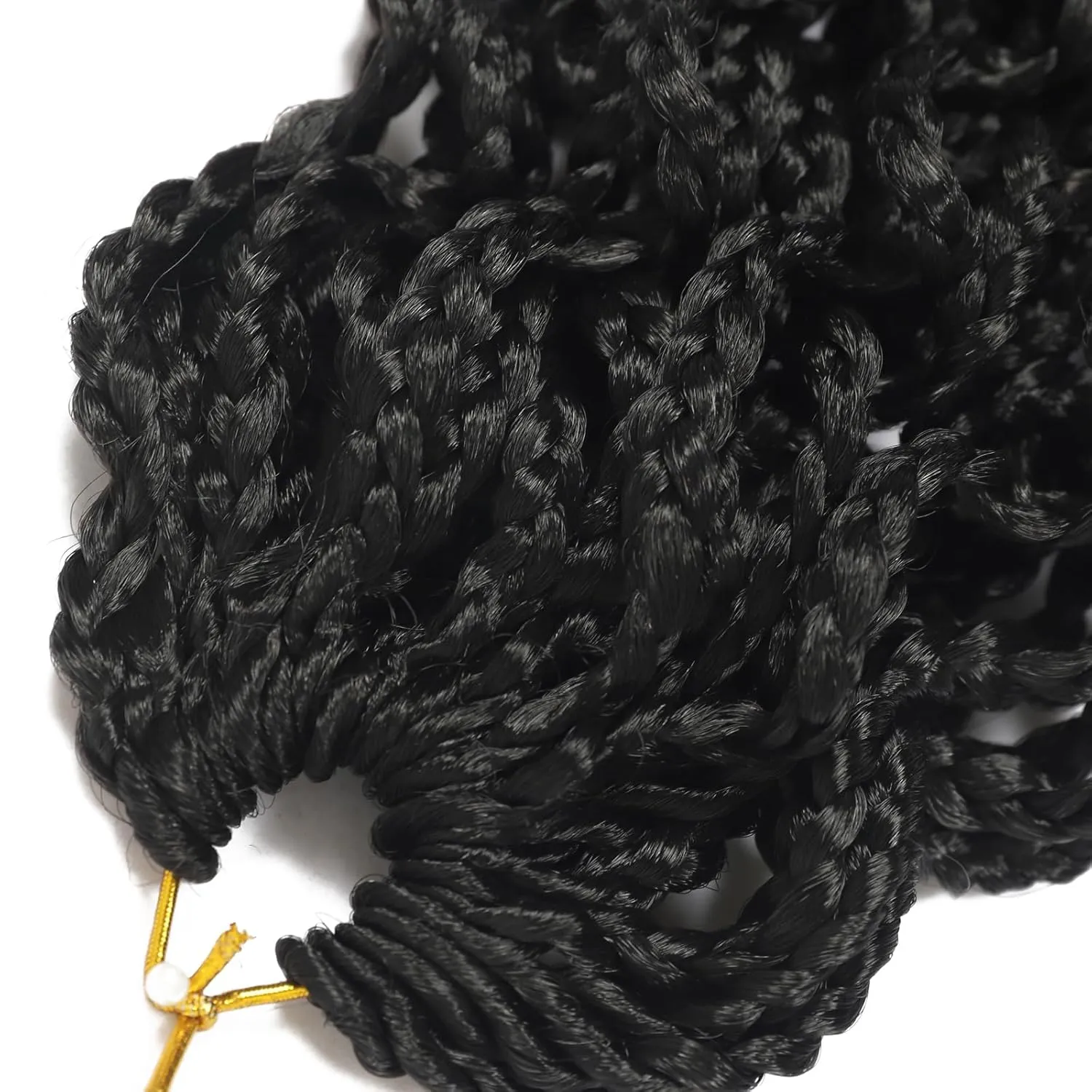150 Strands Goddess Box Braids Crochet Hair Pre Looped 8Inch Curly Box Braids Crochet Braids Pre Braided Crochet Hair Pre Looped Box Braid Crochet Braids 5 Packs Wavy Crochet Braiding Hair for Women