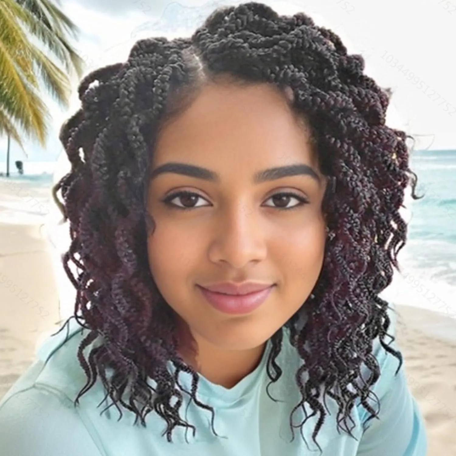 150 Strands Goddess Box Braids Crochet Hair Pre Looped 8Inch Curly Box Braids Crochet Braids Pre Braided Crochet Hair Pre Looped Box Braid Crochet Braids 5 Packs Wavy Crochet Braiding Hair for Women