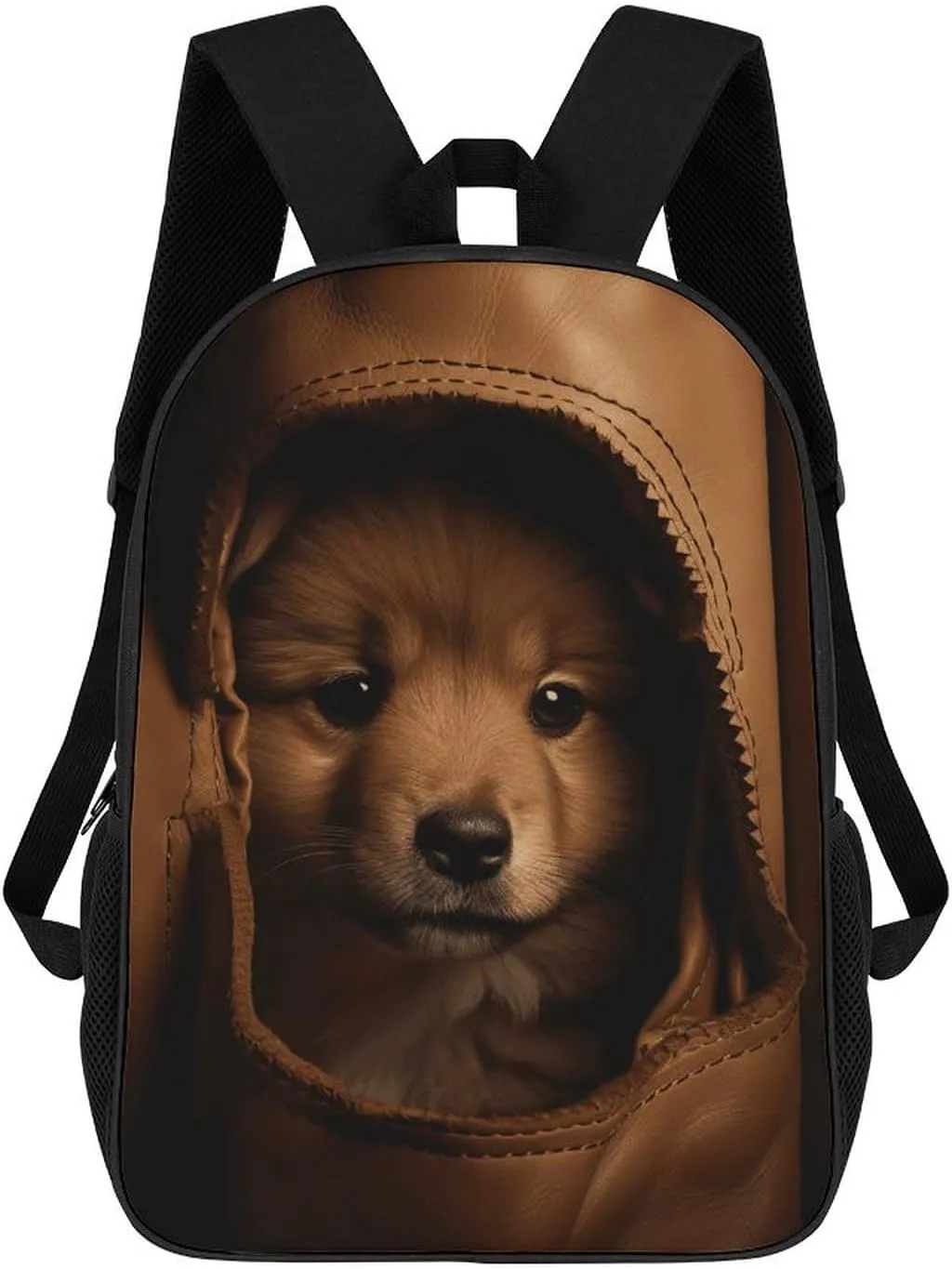 17 Inch Shoulder Backpack Chow Chow Puppy Probe Printed Waterproof Camping Bag Multi Functional Daypack for Men Women Travel Hiking Commute