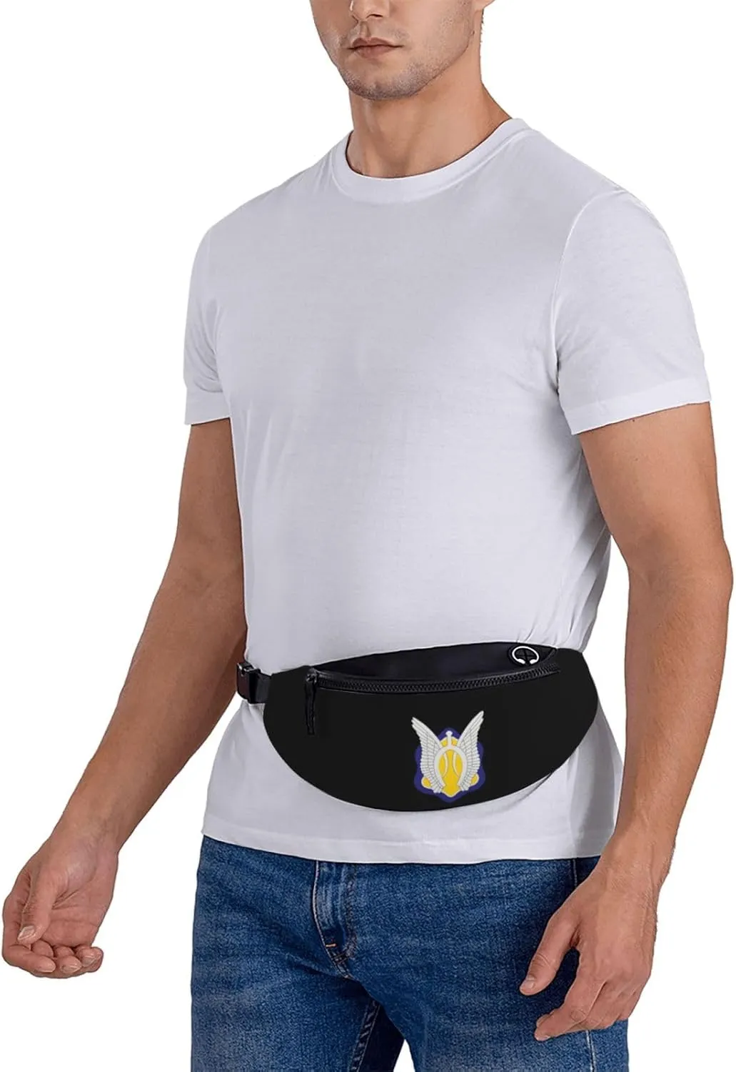17th Cavalry Regiment Unisex Leisure Waist Bag Outdoor Sports Running Waist Bag Business Travel Mobile Phone Bag