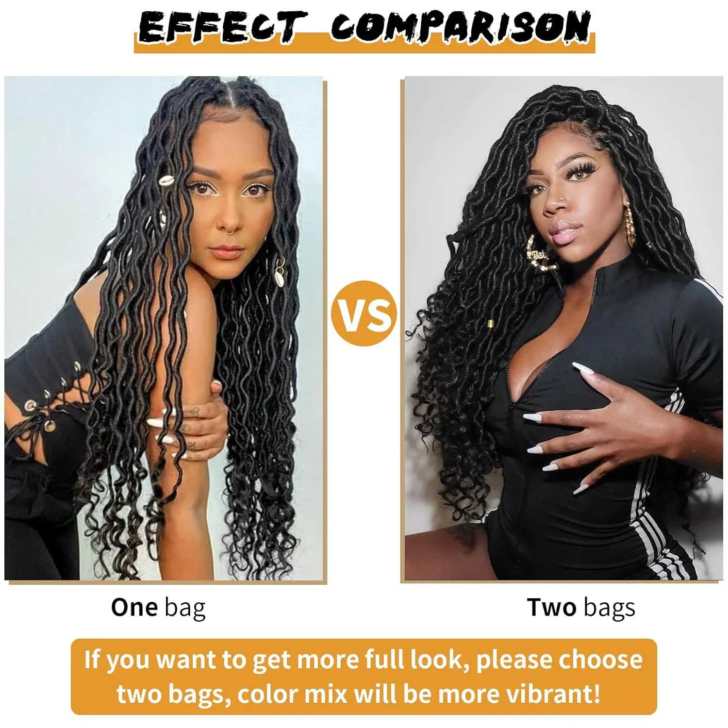 18 Inch Faux Locs Crochet Hair Pre Looped 6 Packs Goddess Locs Crochet Hair For Black Women Ombre Soft Locs With Curly Ends Prelooped Goddess Braids Crochet Hair Extensions(1B/BUG, 18 Inch, 6 Packs)