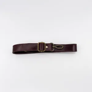 1" Oxblood Leather Detachable Strap