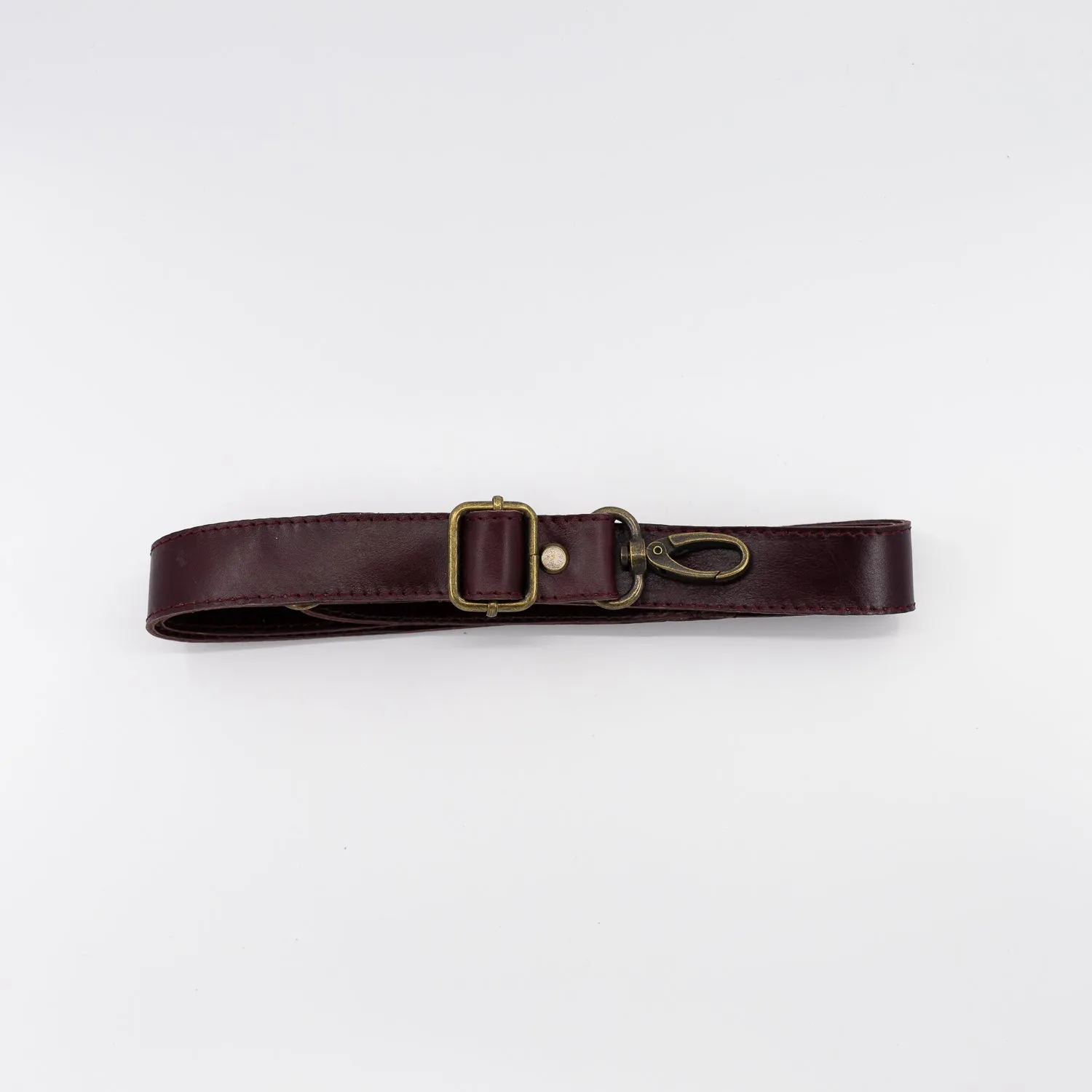1" Oxblood Leather Detachable Strap