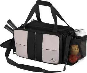 2-in-1 Pickleball & Gym Backpack - 40L Sports Duffle for Men & Women: Tote, Crossbody - Unisex Pickle Ball Bag Gifts: Sling Strap, Waterproof Compartments, Insulating Bag