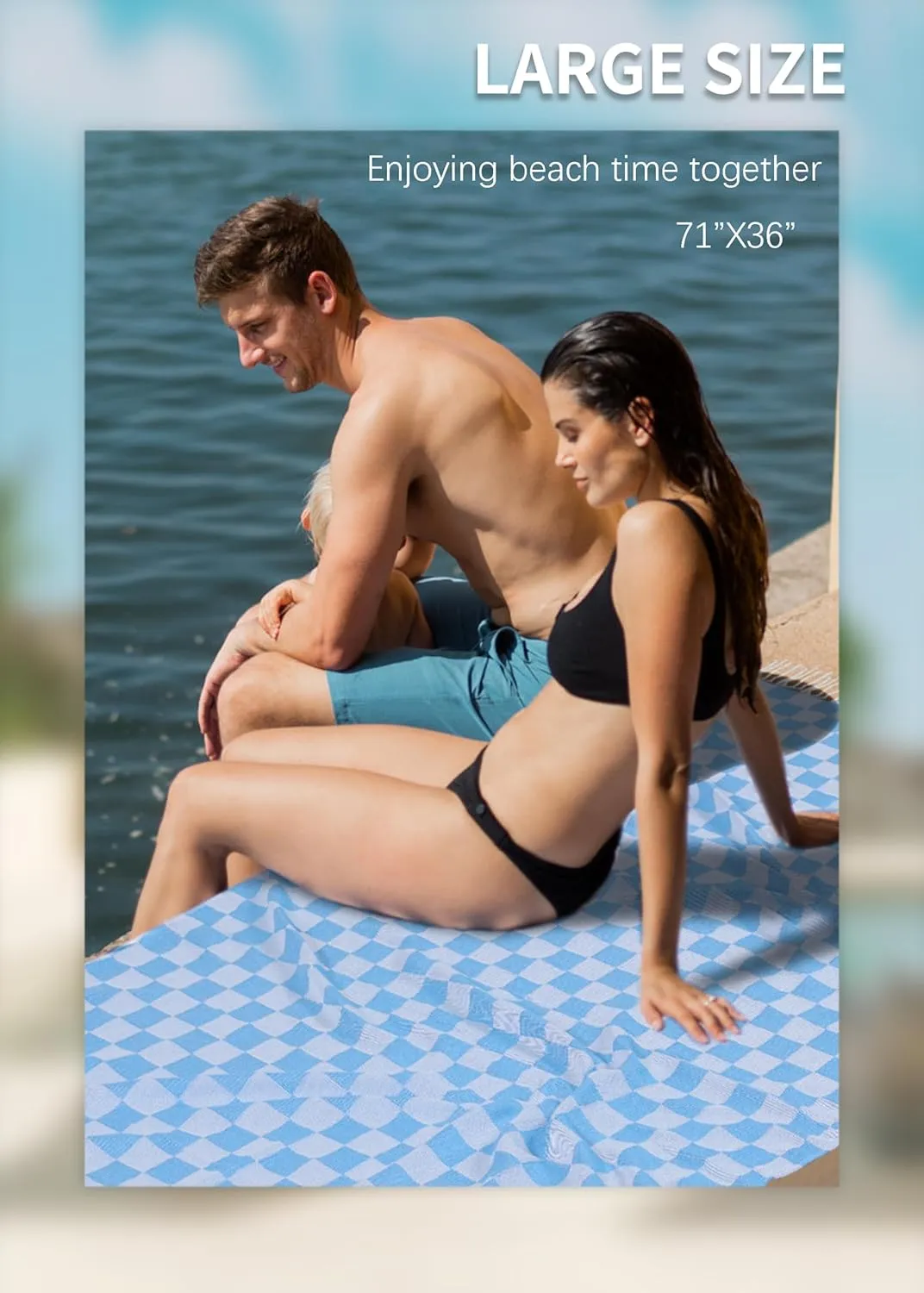 2 Packs Turkish Beach towel Blanket Bath Pool Towels Women Europe Mexico Puerto Vallarta Nassau Coaster San Lucas Venice Waikiki Trip Accessories Flight Flying Airplane International Travel Essentials