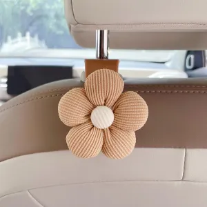 2 PCS Car Seat Headrest Hooks, Flowers Universal Car Back Seat Brackets, Car Bag Holder Hooks, Car Seat Back Organizers Car Accessories Vehicle Rear Seat Backseat Hanger (2PCS-B)