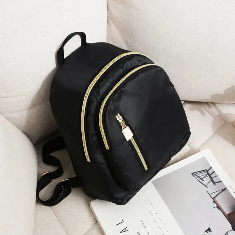 2024 Waterproof Nylon Women Backpack Leisure Back Pack Small Backpack Student Casual Bag Shoulder Bag Fashion Backpack