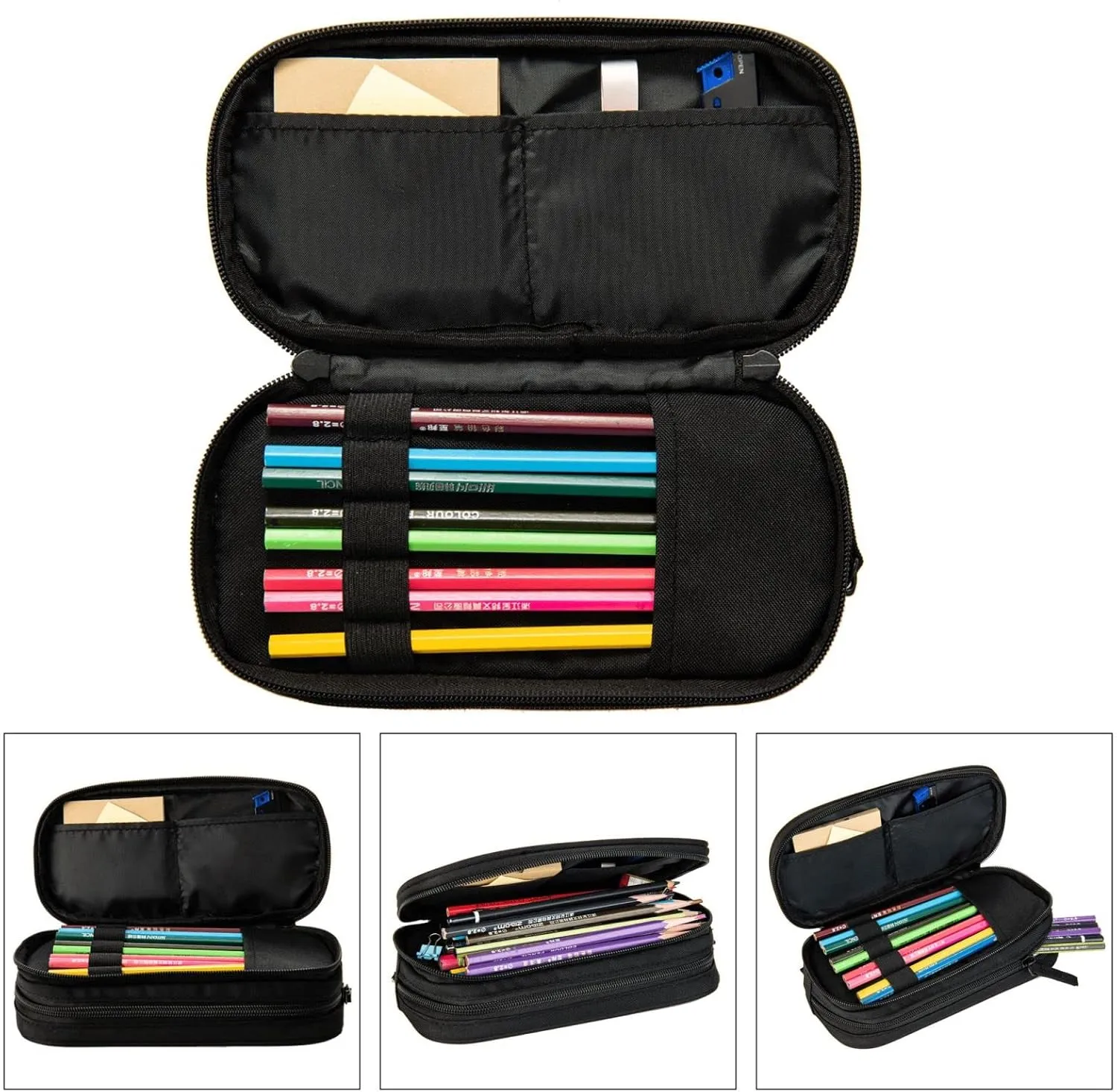 3-In-1 Backpack Bookbag Set,Peacock Feather Print Casual Travel Backpacks,With Pencil Case Pouch, Lunch Bag