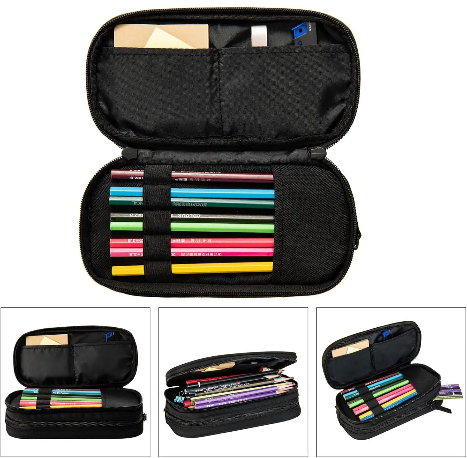 3-In-1 Backpack Bookbag Set,Sunflower Floral Butterflies Print Casual Travel Backpacks,With Pencil Case Pouch, Lunch Bag