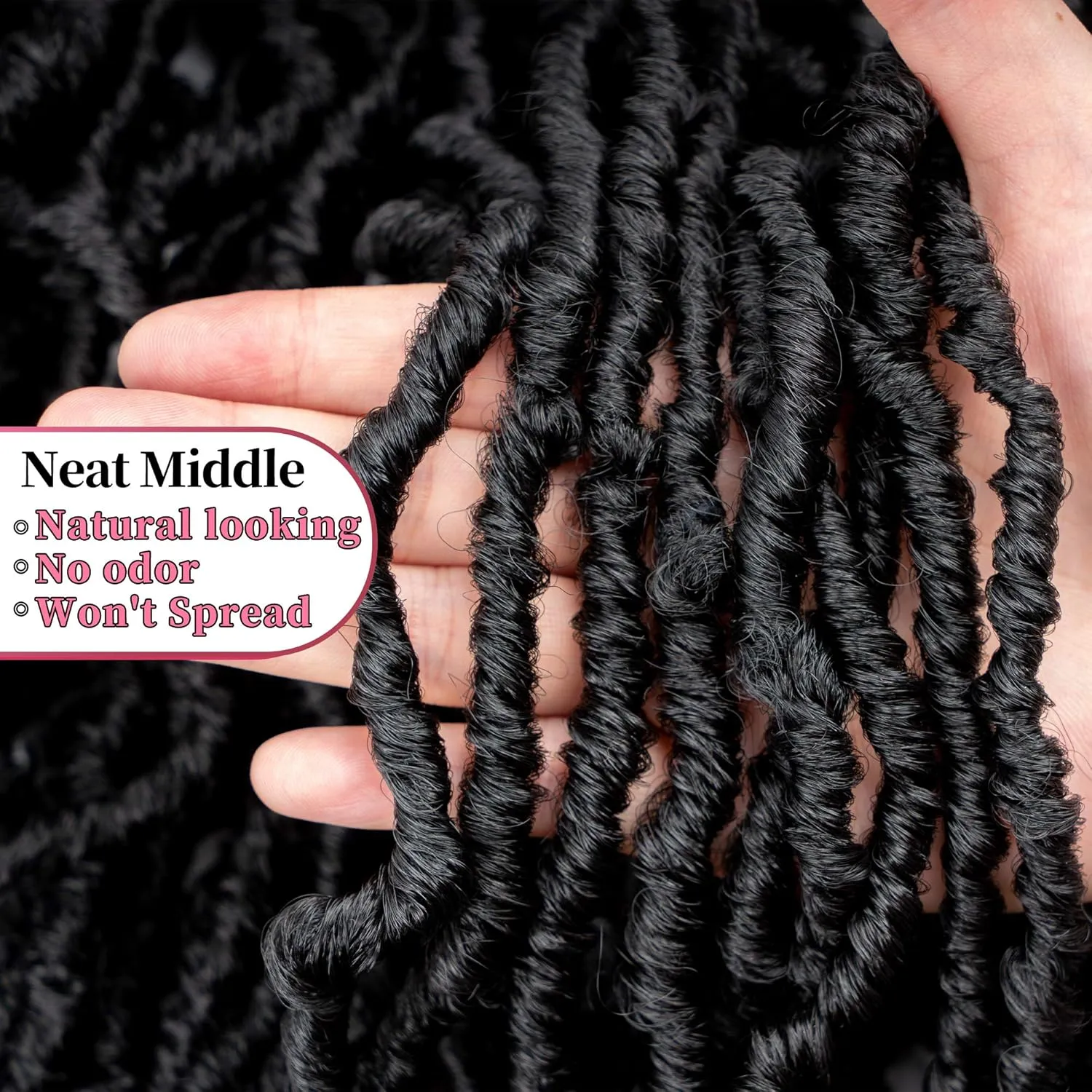 36 Inch New Soft Locs Crochet Hair Faux Locs Crochet Braids Hair 6 Packs/lot Super Long Goddess Locs Dreadlocs Synthetic Hair Extend Pre Looped Natural Soft Locs Braiding for Women (36 Inch, 1B)