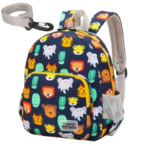 3D Dinosaur Backpack Toddler Backpacks for Boys and Girls Kids Backpack Waterproof Preschool Safety Harness Leash (Grey)