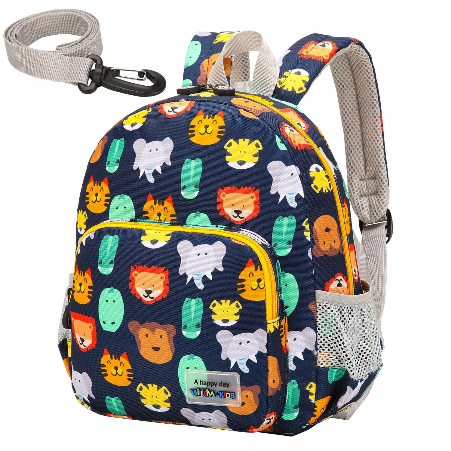 3D Dinosaur Backpack Toddler Backpacks for Boys and Girls Kids Backpack Waterproof Preschool Safety Harness Leash (Grey)