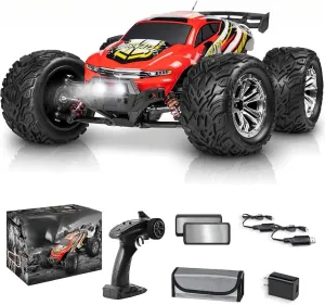 4x4 RC Cars for Adults 48kmh High-Speed - 1:12 Scale Large Waterproof Remote Control Truck, Offroad Electric Monster Car, 2 Batteries 30  Min Play, All Terrain