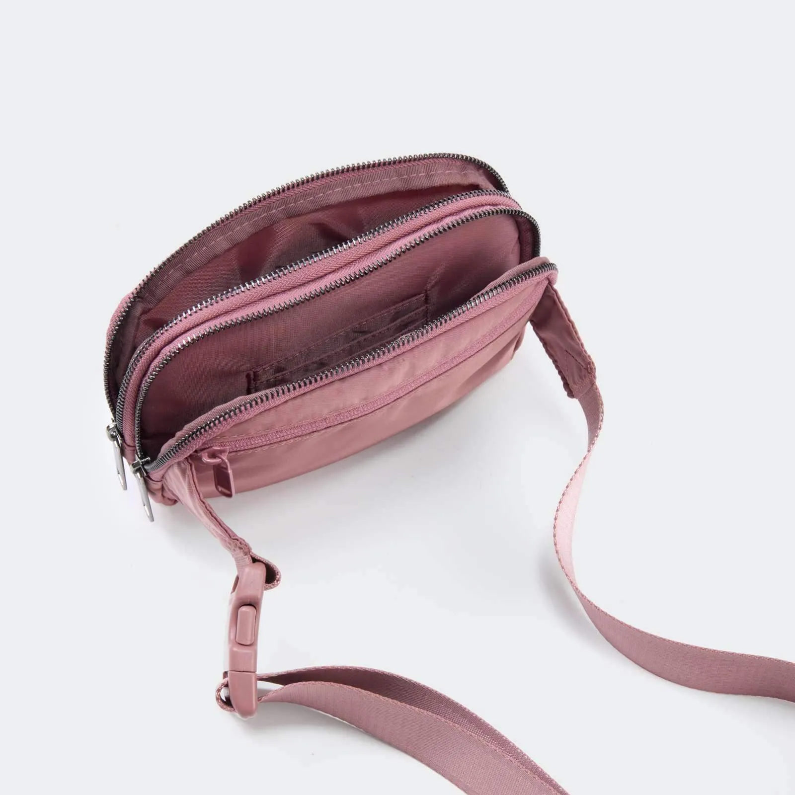 5 Zipper Pockets Purse Fanny Packs with Card Slots 2L