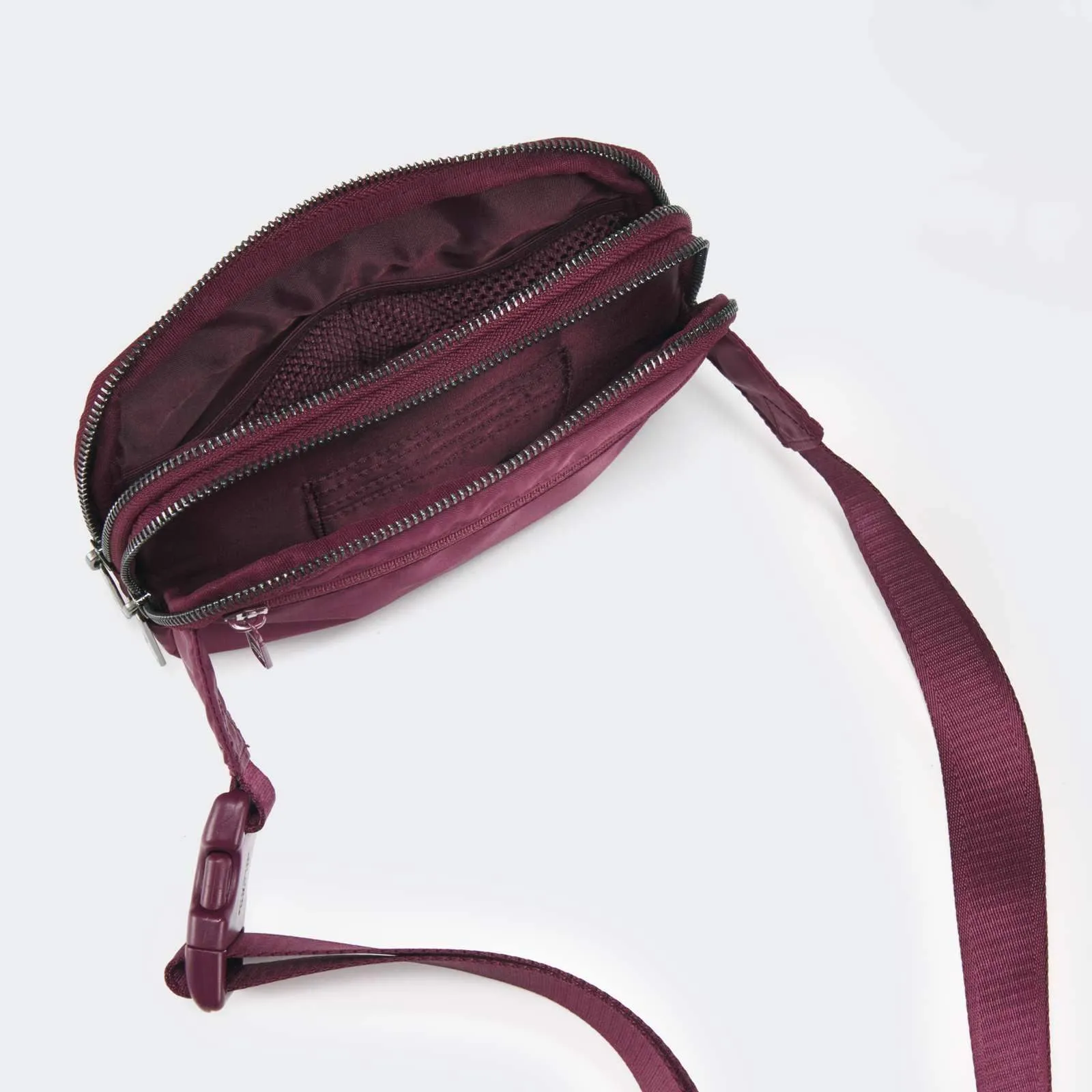 5 Zipper Pockets Purse Fanny Packs with Card Slots 2L