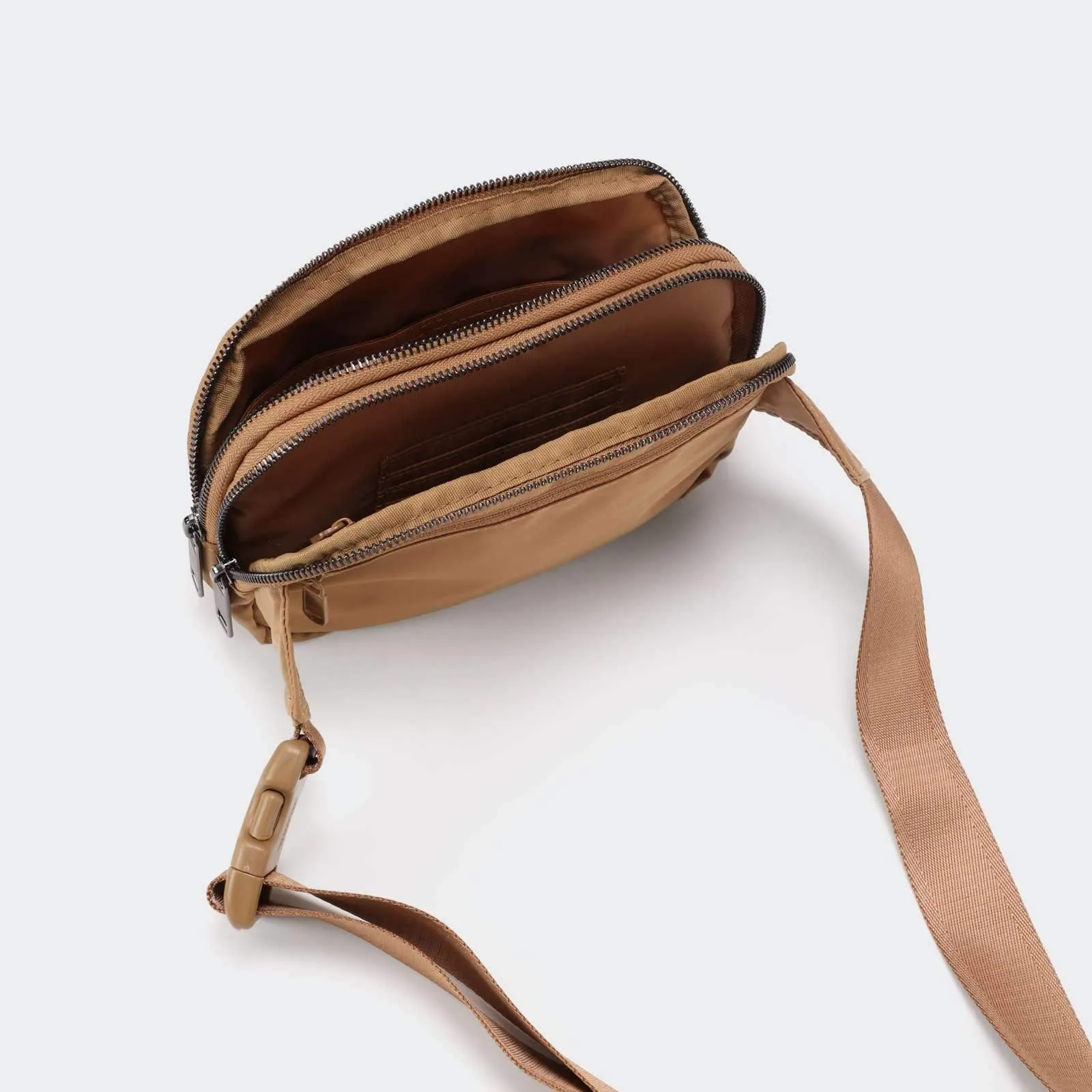 5 Zipper Pockets Purse Fanny Packs with Card Slots 2L