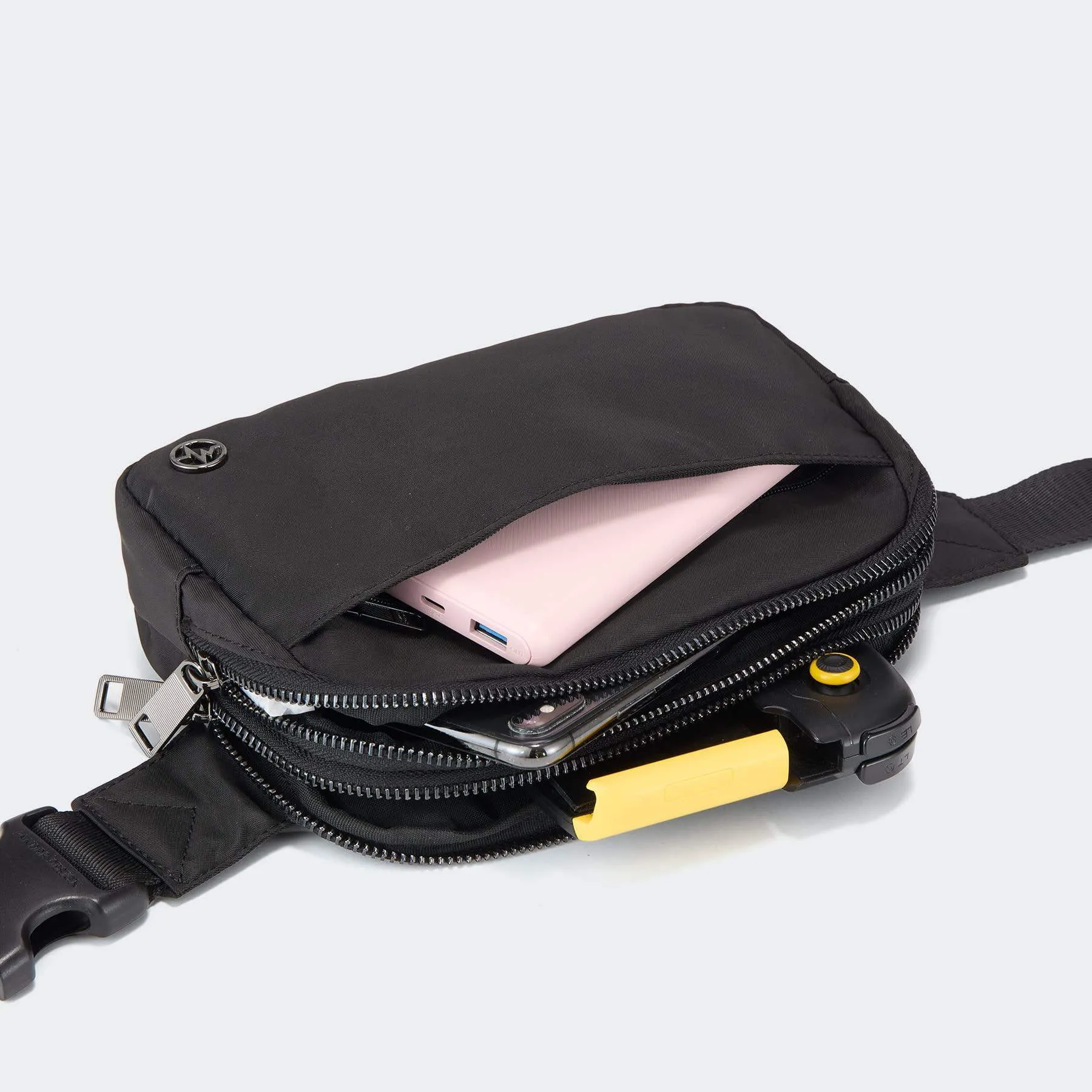 5 Zipper Pockets Purse Fanny Packs with Card Slots 2L