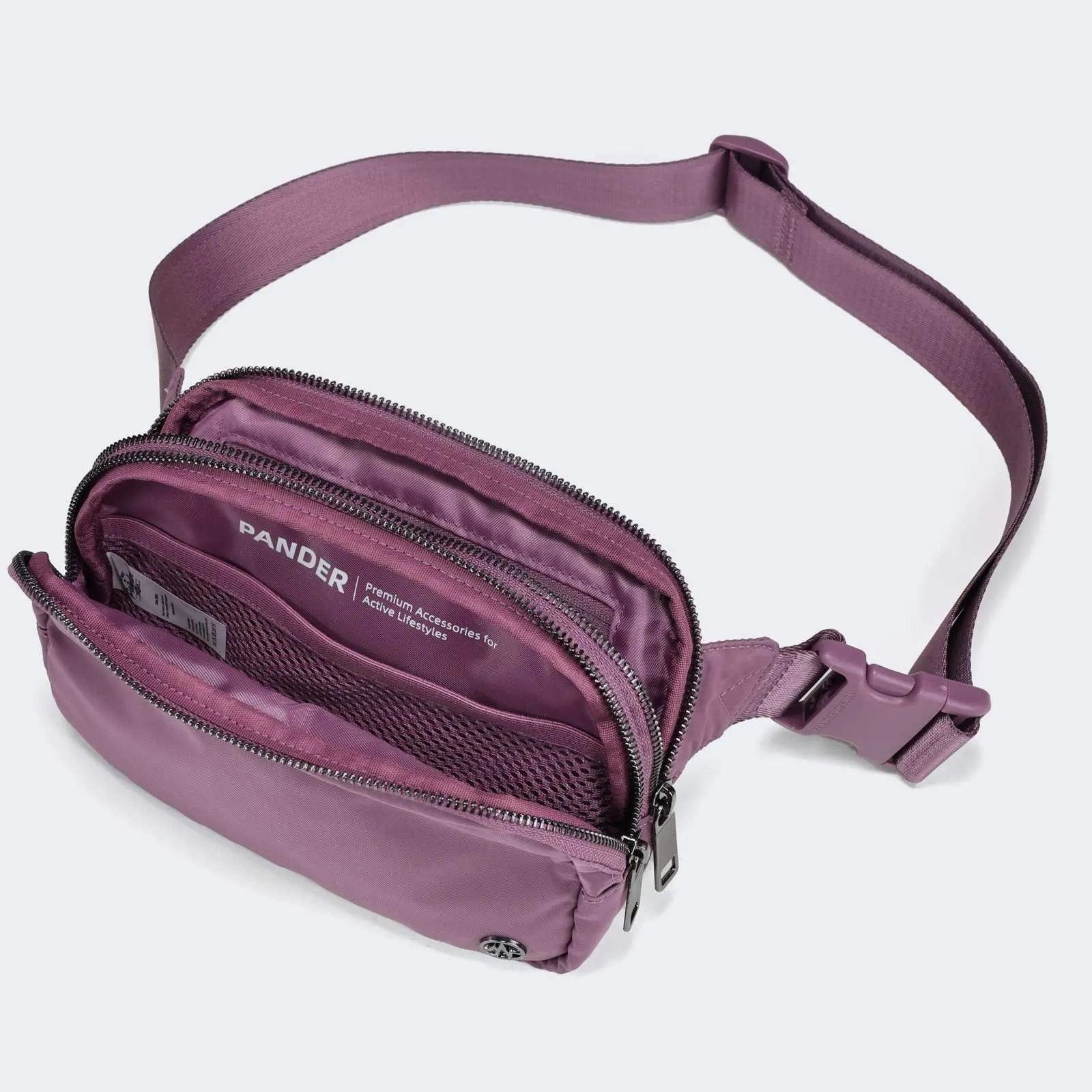 5 Zipper Pockets Purse Fanny Packs with Card Slots 2L