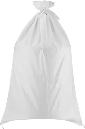 50 Pack 18x30 Inch Empty Sand Bags, White Woven Polypropylene Sandbags for Flood Control Emergency Situation Roadblock Building Construction