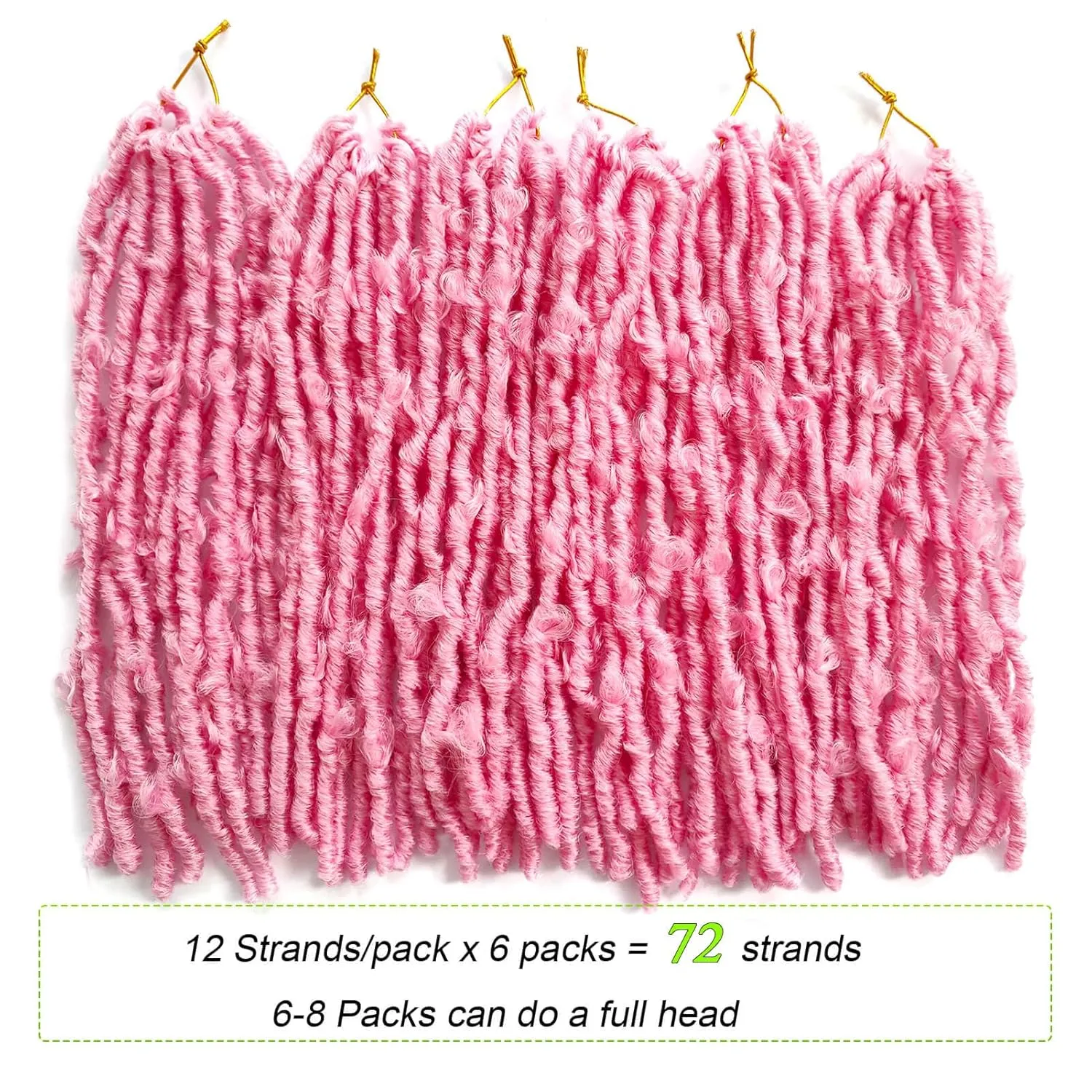 6 Packs Hot Pink Butterfly Locs Crochet Hair 12 Inch Short Distressed Locs Crochet Braids Butterfly Faux Locs Crochet Pink Braiding Hair Extension (12Inch,PINK)