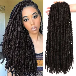 8 Packs Passion Twist Crochet Hair 20 Inch Prelooped Crochet Braids Pretwisted Spring Twist Crochet Hair for Black Women (20 Inch (Pack of 8), 4#)