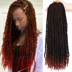 8 Packs Passion Twist Crochet Hair 20 Inch Prelooped Crochet Braids Pretwisted Spring Twist Crochet Hair for Black Women (20 Inch (Pack of 8), T350#)