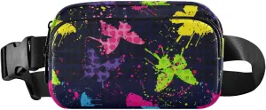 Abstract Butterflies Fanny Pack Crossbody Bag for Men Women Belt Bag Bum Bag with Adjustable Strap, Fashion Waist Packs for Travel Running Workout