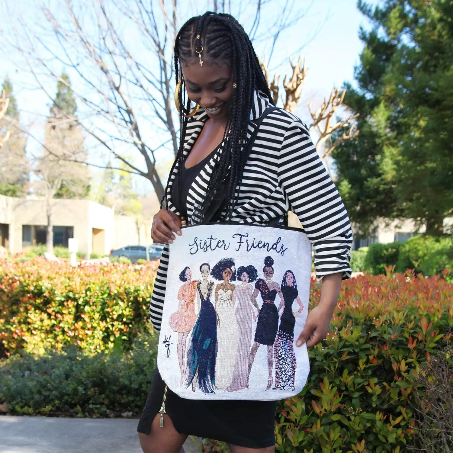 African American Expressions - Woven Tote Bag