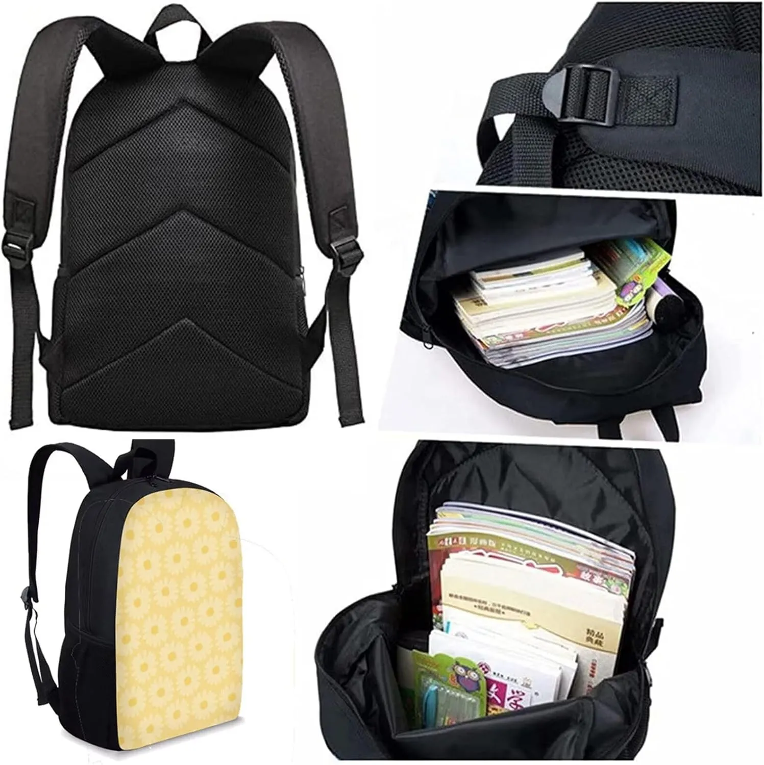 African Girl Backpack for Kids 5-7/8-12 American Black Girls School Bag and Lunch Bag Set Afro Magic Girl Backpacks for 6th Grade Elementary High Colleague Student Bookbag 17 Inch Back Pack