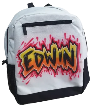 Airbrush Backpack Name Design 010