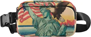 AIXIWAWA Fanny Pack Crossbody Bag Purse-Japanese Statue Liberty Print for Men Women, Water Resistant Waist Pack for Hiking Running Travel