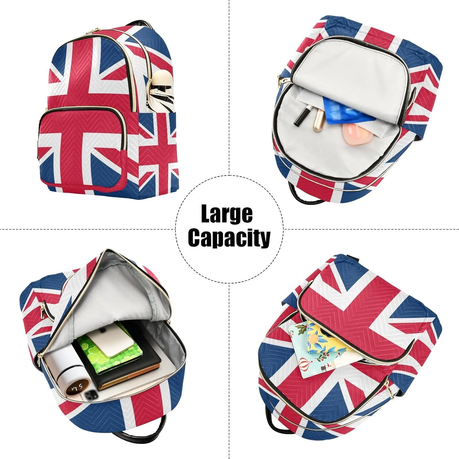 ALAZA British Flag Vector186664019 Small Backpack Purse for Women Travel Bag Fashion Daypack Back Pack Shoulder Bag