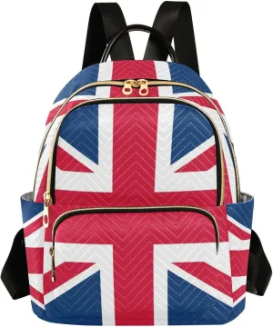 ALAZA British Flag Vector186664019 Small Backpack Purse for Women Travel Bag Fashion Daypack Back Pack Shoulder Bag