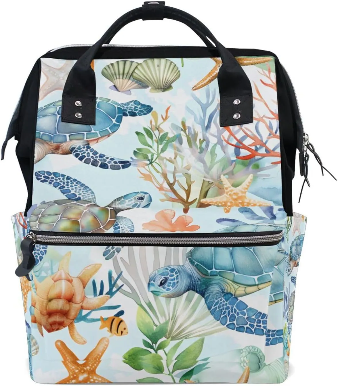 ALAZA Sea Turtles Laptop Backpack Anti Theft Purse Backpack for Women Men,15.6 inch Doctor Bag College Backpacks Travel Casual Daypack