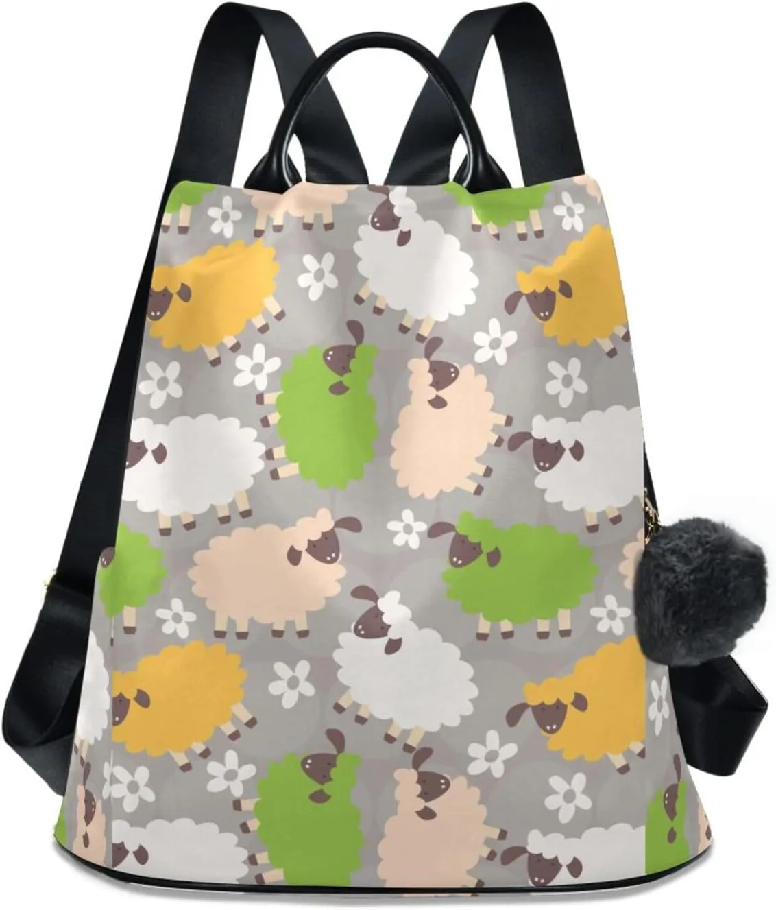 Animal Print Anti-theft Backpack Handbags for Women Travel Rucksack Lightweight Shoulder Bags 13.4 X 5.9 X 15in Pattern 13