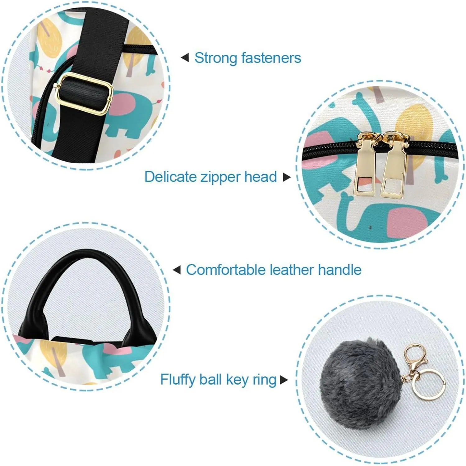 Animal Print Anti-theft Backpack Handbags for Women Travel Rucksack Lightweight Shoulder Bags 13.4 X 5.9 X 15in