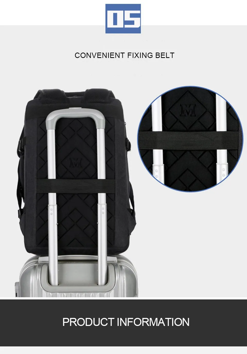 Anti Theft Waterproof Large Capacity USB Chargring Backpack