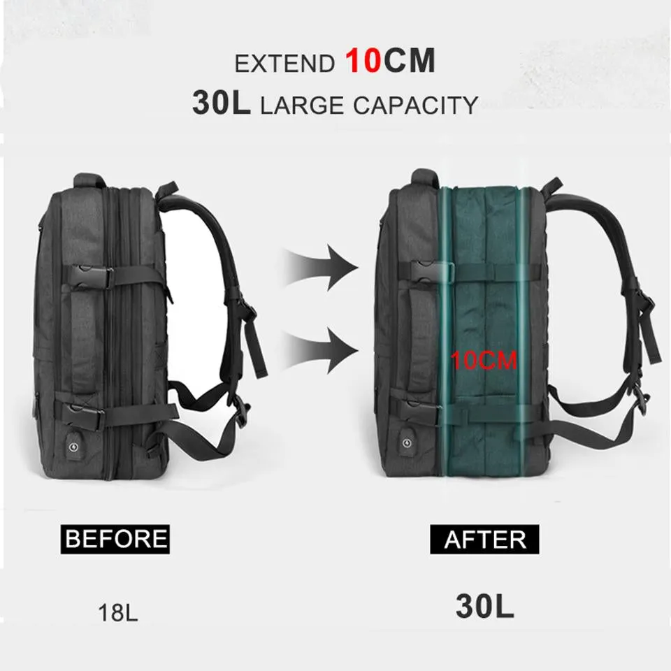 Anti Theft Waterproof Large Capacity USB Chargring Backpack