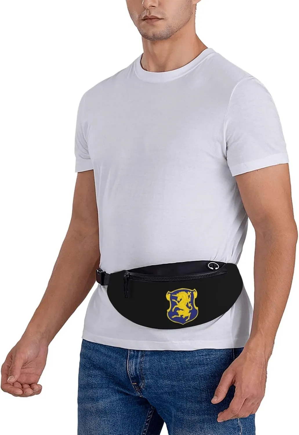 Army - 6th Cavalry Regiment Unisex Leisure Waist Bag Outdoor Sports Running Waist Bag Business Travel Mobile Phone Bag