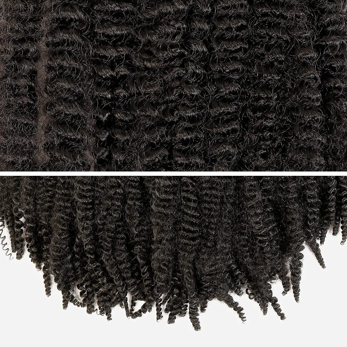 AU-THEN-TIC Afro Kinky Twist Braid Hair Pre Looped Springy Afro Twist Long Braiding Hair for Twist Crochet Braid Synthetic Hair Extensions (18 Inch (Pack of 6), 2-Dark Brown)