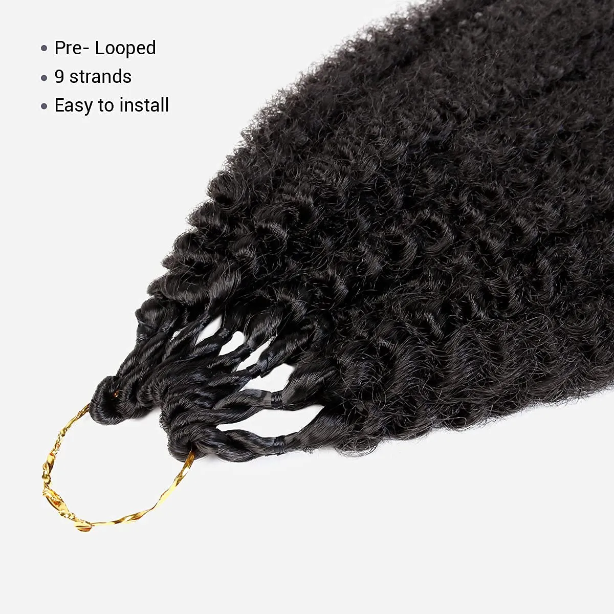 AU-THEN-TIC Afro Kinky Twist Braid Hair Pre Looped Springy Afro Twist Long Braiding Hair for Twist Crochet Braid Synthetic Hair Extensions (18 Inch (Pack of 6), 2-Dark Brown)