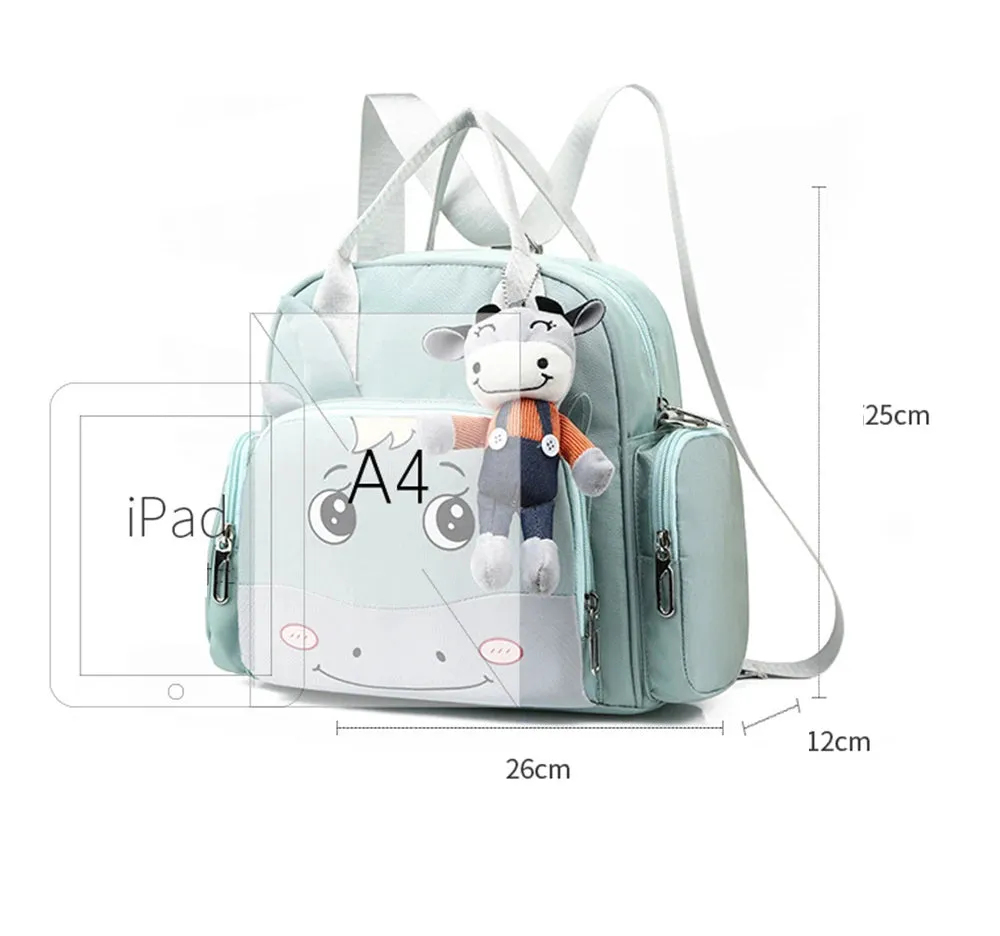 Baby Diaper Backpack Moo Black - Sunshine