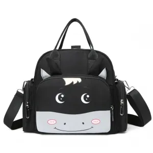 Baby Diaper Backpack Moo Black - Sunshine