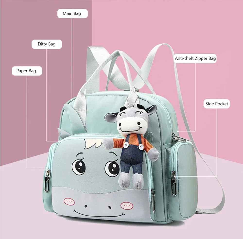 Baby Diaper Backpack Moo Black - Sunshine