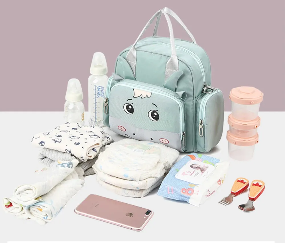 Baby Diaper Backpack Moo Black - Sunshine