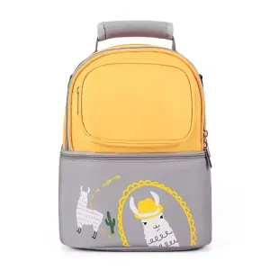 Baby Dual Portion (Waterproof) Diaper Bag Yellow & Grey - Sunshine